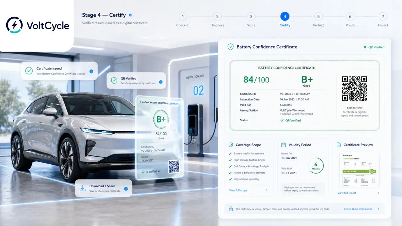 Certify — Digital certificate issued.